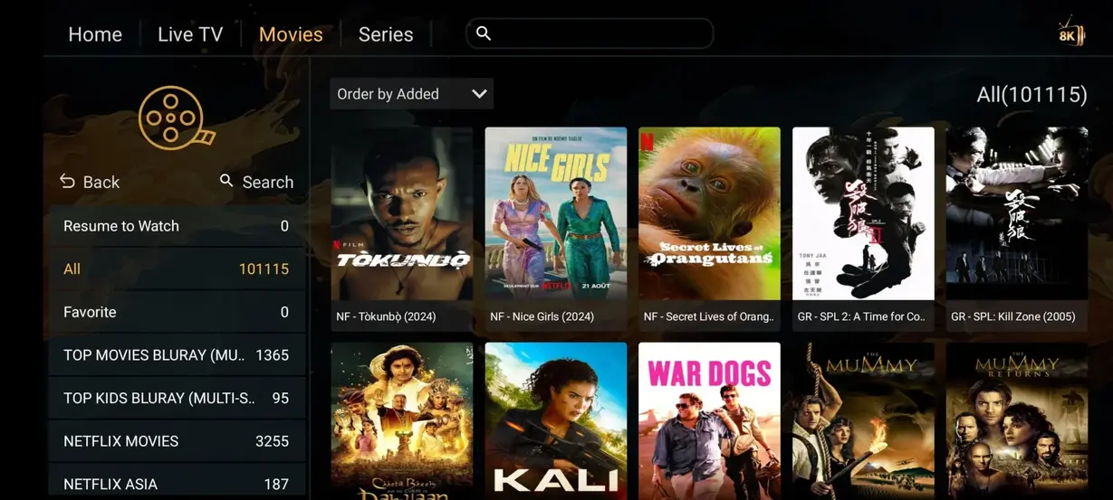 Yeah IPTV interface preview 5